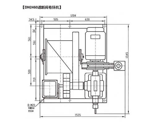 福建DN2460遮斷閥卷?yè)P(yáng)機(jī)